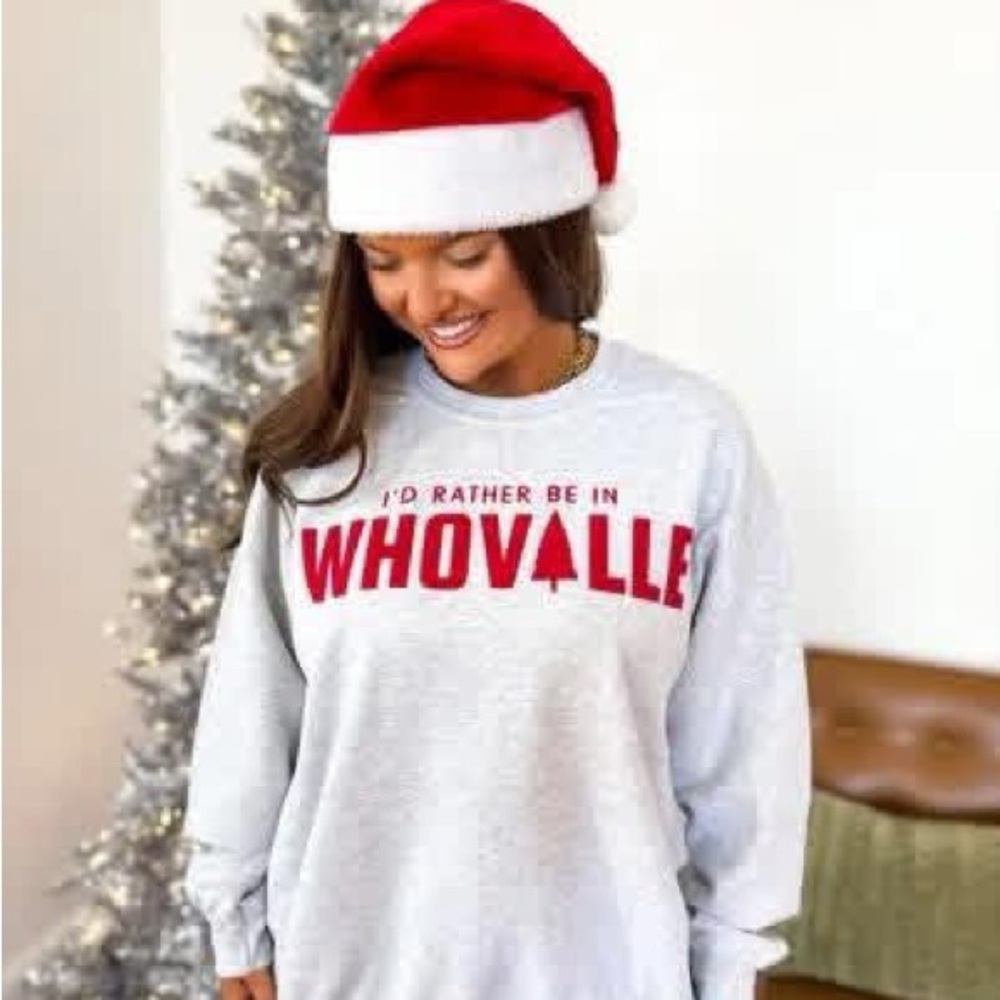 Gildan Gray Sweatshirt with Red Print